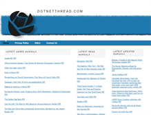 Tablet Screenshot of dotnetthread.com
